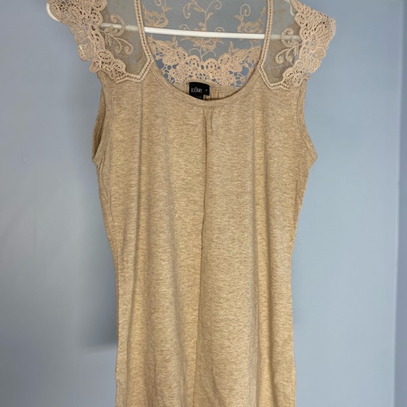 Simons Icone sleeveless sweater lace top 100% cotton - Picture 6 of 7